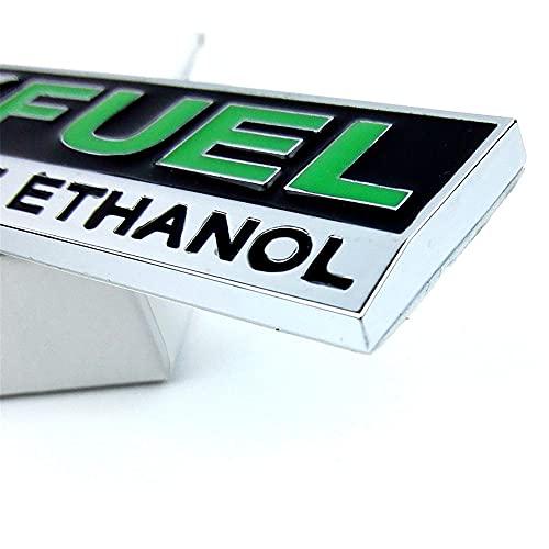 1Pc Flex Fuel E85 Ethanol Car Sticker For Clean Energy Vehicle Metal Decal 3D Badge Emblem #TOP2