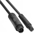 Solihigh 4 Pin Car Backup Camera Extension Cable 6.5Ft/2M Rear View Reverse Camera Extension Cable Car Reversing Dash Cam Cord Wire 4Pin Male to Female (Black, 2M)