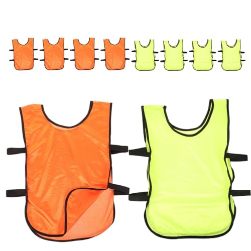 Mikinona Chalecos Deportivos Transpirables para 10 Piezas 5 Xl Naranja 5 Xl Verde Chaleco de Entrenamiento de Fútbol y Baloncesto Livianos Secado Rápido para Juegos y Entrenamientos