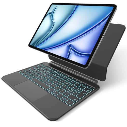 Teclado para iPad Air 11 M2 que soluciona la escritura lenta con su trackpad completo