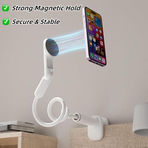 image for NQQNQQ M-TM 【90CM/35INCH】 Magnetic Gooseneck Phone Holder for Bed 