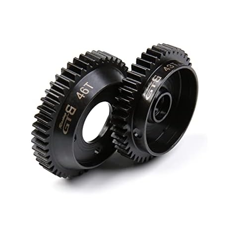 GTBracing Hardened Steel Gear Set for Kyosho Inferno GT2 2-Speed (46T / 43T) Shoe Type GP Cover