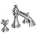 Newport Brass 3-2446/15S Newport Brass 3-2446 Double Handle Deck Mounted Roman Tub Filler with Tub Spout and Metal Cross Handles from the Sutton Collection