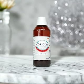 Corsodyl Mint Flavour Mouthwash, Specially Designed Benefits for Stop and Prevent Bleeding Gums, Irritated Gums, Mouth Ulcers, 600ml