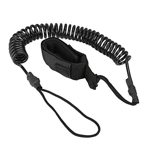 Water Sports Foot Rope Spiral Elastic Ankle Spring Traction Strap for Surfing and Paddle Board