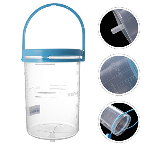 Kit de enema reutilizável de silicone ExCEART para limpeza de enema em casa e cólon, 1200 ml