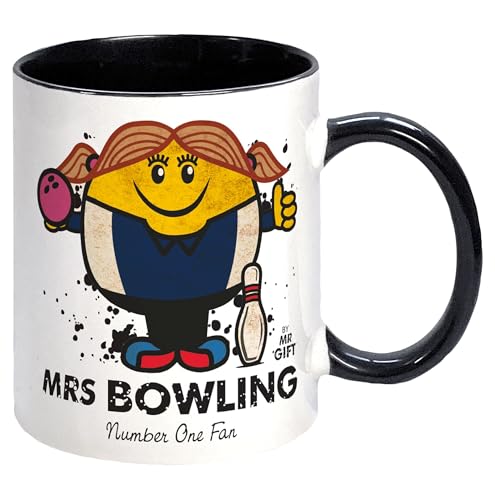 Football Fandom Mrs Bowling Ten Pin Mug - Gift Boxed Cup - Present Idea for Fan Christmas for Her