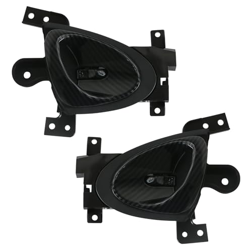 omoZone 2pcs Interior Door Handles Left &Right Side Carbon Fiber Compatible with 2009-2020 Nissan 370Z Nismo Replaces 80671-6GA0A 80670-6GA0A