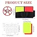 Nogeqi Soccer Referee Cards with Record Paper, 3 Pack Wear-Resistant Red and Yellow Card for Soccer Volleyball Baseball, Ideal for All Levels of Play & Training