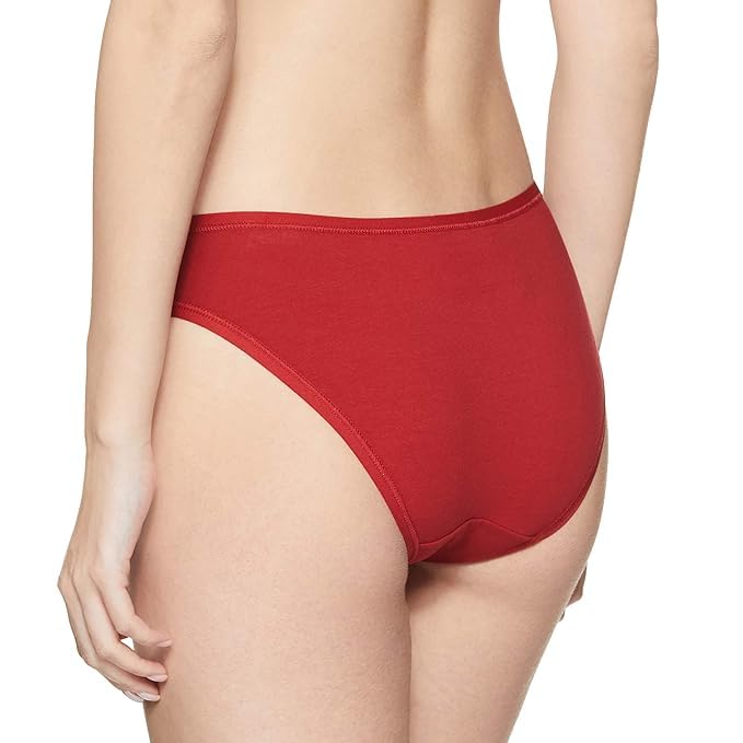 Image of LOURYN KOULYN Solid Low Rise Cotton Bikini Panty Pack(Pack of 3)