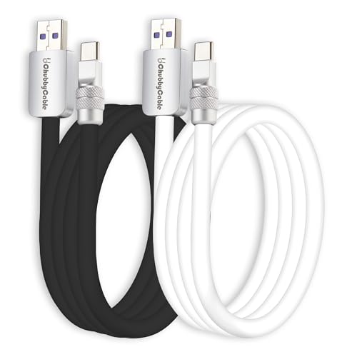 Chubbycable 2-Pack USB-C to USB-C & USB-A to USB-C, 3.3ft, silicone
