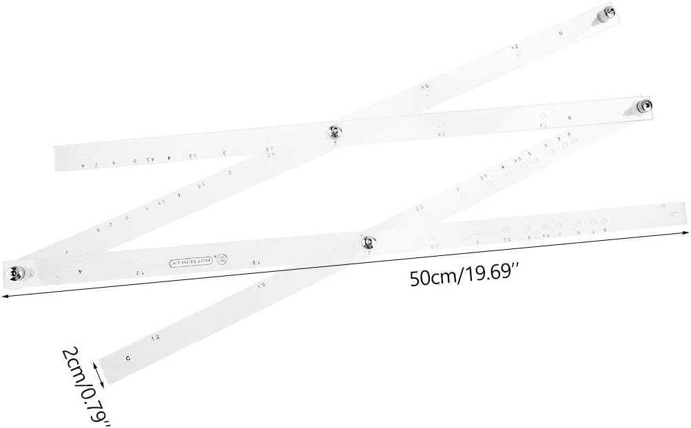 Drawing Rule,50cm Scale Folding Ruler Pantograph Botswana | Ubuy