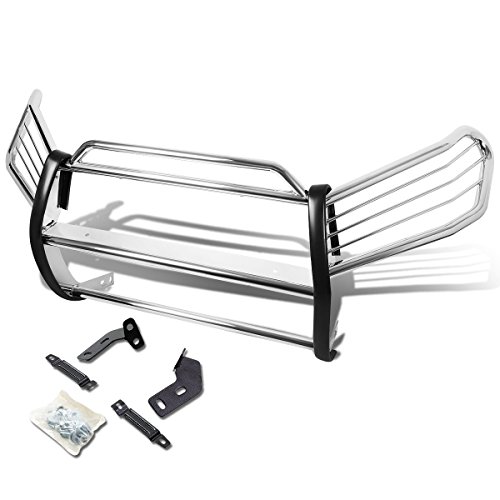 Compatible With Rav4 Xa30 Front Bumper Protector Brush Grille Guard (Chrome) #TOP7