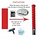 DUTYBOD Hockey Stick Handle Grip Wrap Round Tape Heat Shrink Sleeve Non-Slip Handle Tape (Red)