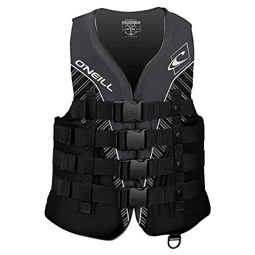 O'Neill Wetsuits Buoyancy Aid Superlite 50N CE Vest, Black/Smoke White, XL, 4723EU-CK4-XL