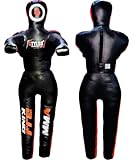 Stylso Wrestling Dummy Grappling Dummies - Leather BJJ Dummy Judo Karate Adult Jiu Jitsu Dummy - Un-