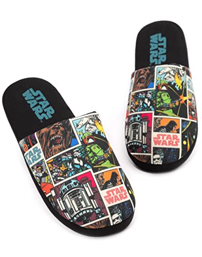 Star Wars Slippers para hombre de adultos cómicos Slip-on Black