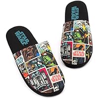 Star Wars Slippers para hombre de adultos cómicos Slip-on Black