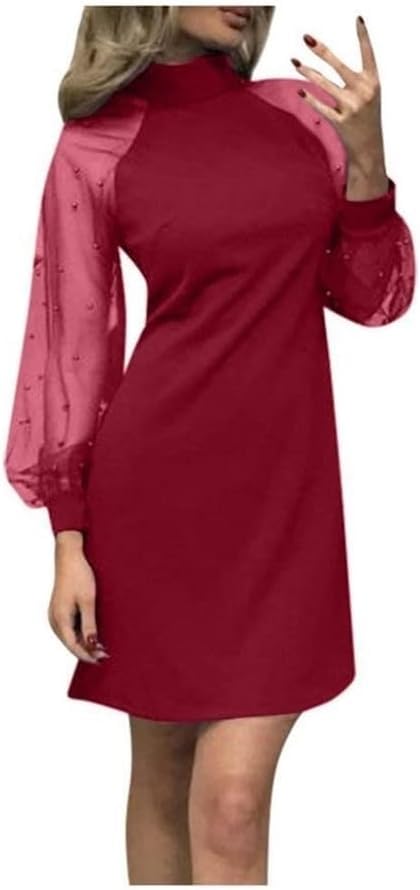 Robe femme pearl mesh sleeve chic et élégante blanche en taille L