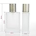 Enslz 30ML Fashion Portable Frosting Glass Perfume Bottle With Aluminum Atomizer Empty Cosmetic Container for Travel 2pcs