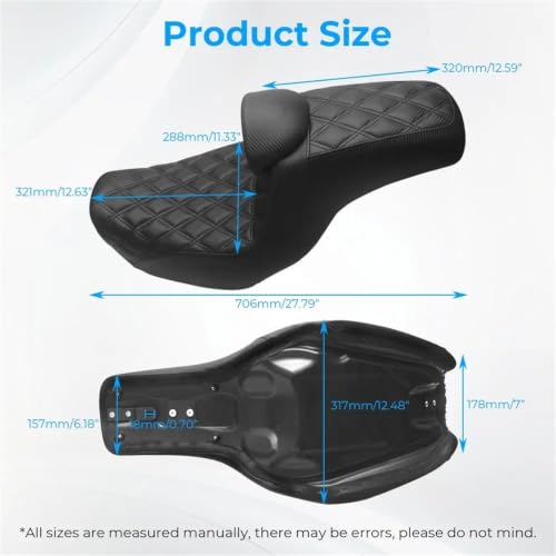 Asiento de pasajero y conductor Dyna FXDB para rutas largas de fin de semana 3