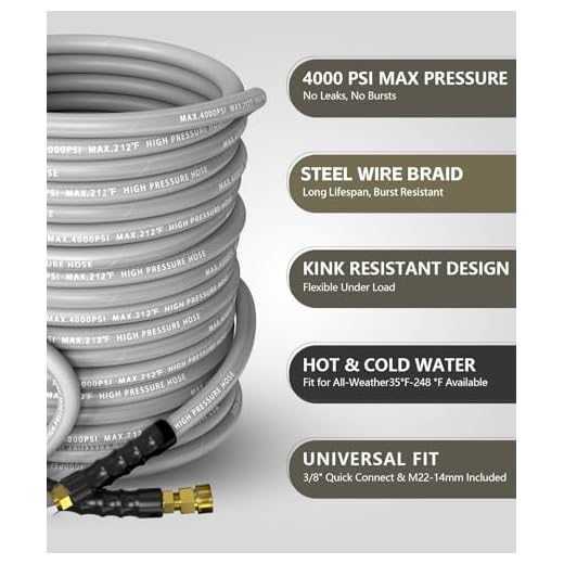 50FT High-Pressure Washer Hose Kit