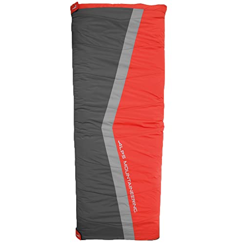 Alps Mountaineering Cinch +20 Sleeping Bag Flame Red/Coal, 82" X 35", 20 #TOP16