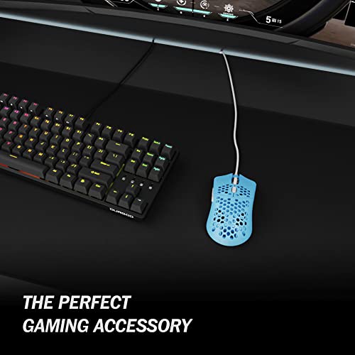 Hk Gaming Sirius M Ultra Lightweight Honeycomb Shell Gaming Mouse | 54 Grams | 16000 Cpi | Usb Wired | 6 Programmable Buttons | On-Board Memory | Anti Slip Grips | Sirius-M 16000Cpi Horizon #TOP6