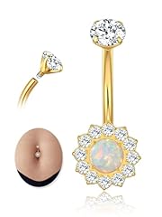 Golden-1PCS Opal-12mm