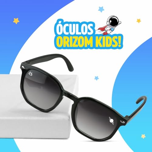 Óculos de Sol Moda Infantil, Preto Unissex Menino Menina, Proteção UV, Case Original Presente kids