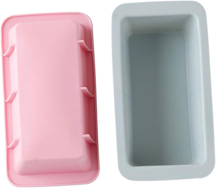 Ciieeo 6pcs Silicone Baking Mold Rectangular Toast Cake Pan for Mousse Bread and More Food-grade Material for Baking