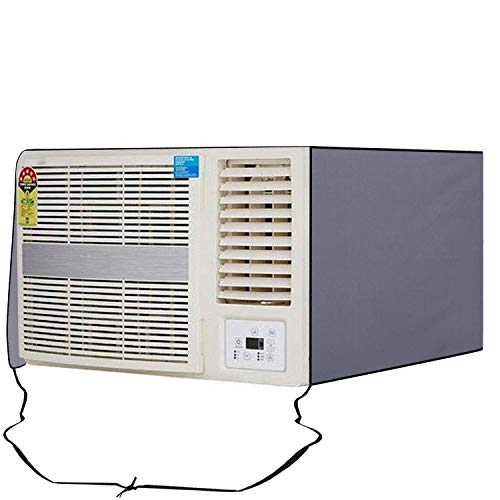 Image of Dakshya Industries 100% Waterproof and Dust Proof Window AC Cover for 1.5 Ton Window AC (Grey)