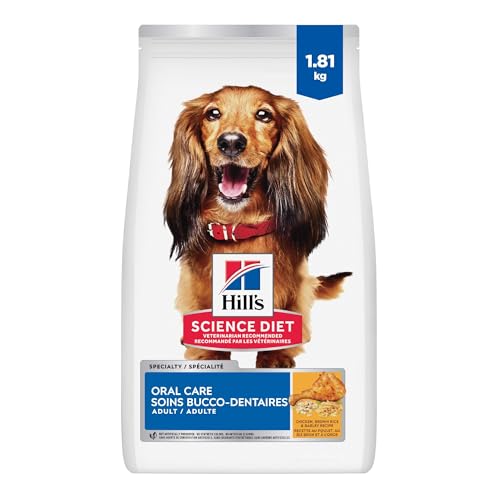 Hill's Science Diet Adult Oral Care Chicken, Rice & Barley Recipe Dry Dog Food 1.81 kg Bag image 1