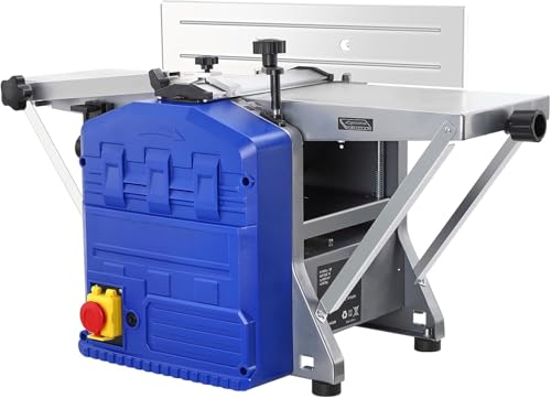 Pialla spessore e pialla a spessore, piallatrici per bordi e piallatrici a spessore 1250W Potenza, torsione lama 8000 RPM, pialla per lavorazione del legno, larghezza pialla 204mm, asportazione