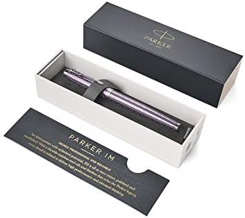 Parker IM Ballpoint Pen | Premium Warm Silver | Medium Point Blue Ink | Gift Box