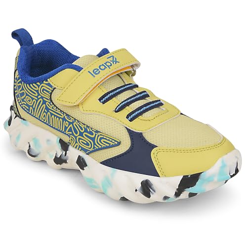 Image of Liberty Leap7x Denial-2 Sports Non Lacing Walking Shoes for Kids with EVA Sole | Suitable for Running and Jogging | Comfortable Outsole | Lightweight Durable and Cushioned Footbed