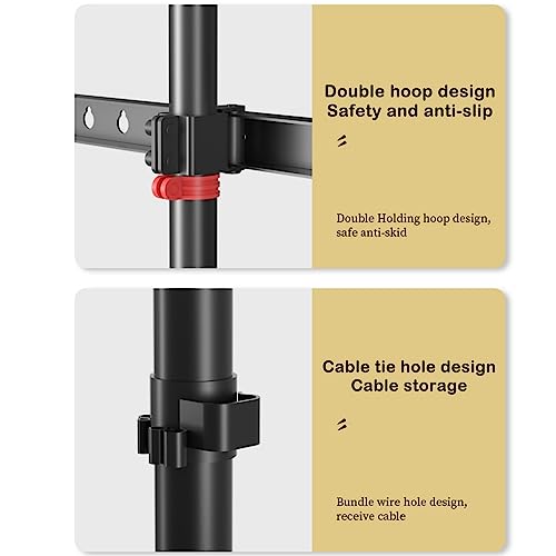 Soporte móvil para TV de 32-65 pulgadas con ruedas y altura ajustable miniatura 3