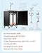 VEVOR Beer Kegerator, Triple Tap Commercial Draft Beer Dispenser for D system, Full Size Keg Refrigerator with 5lbs CO2 Tank, Hold 3 Sixth/2 Slim/3 Ball lock keg (3 taps - D system - stainless steel)