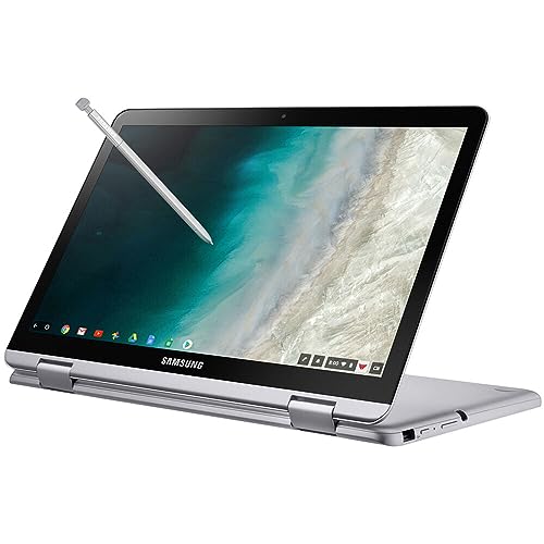 Image of Samsung 12.2 inch FHD 2-in-1 Touchscreen Chromebook Plus Laptop (Intel Celeron 3965Y 2-Core, 4GB RAM, 64GB eMMC SSD, Stylus Pen, Wireless Mouse, WiFi, Bluetooth, Chrome OS) w /DKZ Hub USB Port Expander