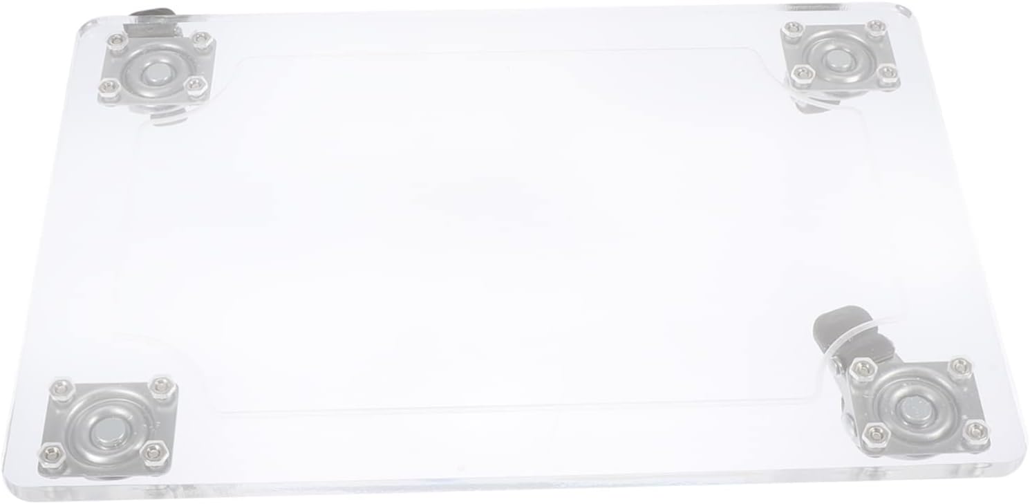 Acrylic Plant Pot Support Movable Flowerpot Holder Square Tray Drip Trays