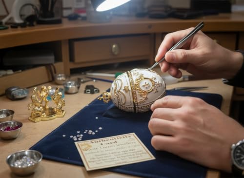 Boîte à bijoux œuf de Fabergé Pierre Lorren : protégez vos bagues - 6