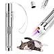 Cozy Inviting LED Point Light für Katzen Spielzeug, Interaktives katzenspielzeug, USB Wiederaufladbar, 3 in 1 Light Trainingsgerät für Haustiere und 5 Muster
