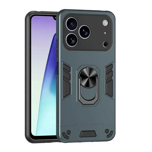 Coque iPhone 11 verte antichoc en silicone rigide avec anneau