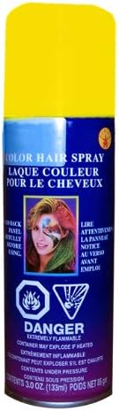 Miniatura 2 de Forum Novelties 51621 Spray para el cabello, amarillo, como se muestra, 15 x 8 x 15"