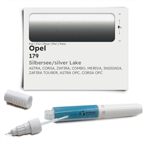Genuine Colors Lackstift SILBERSEE Silver Lake 179 für Opel Silber Astra Corsa Zafira Combo MERIVA Insignia Tourer OPC Genuine Colors Lackstift SILBERSEE Silver Lake 179 für Opel Silber Astra Corsa Zafira Combo MERIVA Insignia Tourer OPC