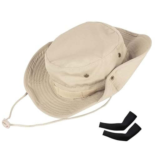 Image of Sun Hats for Men Women Bucket Hat UPF 50+ Boonie Hat Foldable UV Protection Hiking Beach Fishing Summer Safari