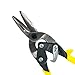 MIDWEST Aviation Snip - Straight Cut Regular Tin Cutting Shears with Forged Blade & KUSH'N-POWER Comfort Grips - MWT-6716S