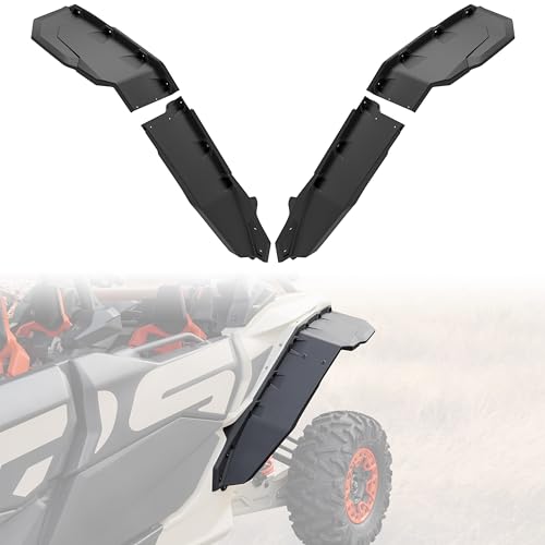Image of Rear Extended Fender Flares for Can Am X3, XXL Rear Mud Flaps Wider Mud Guards Extension for Can-Am Maverick X3 & X3 Max RS Turbo R RR Accessories 2017-2025 (4PCS)