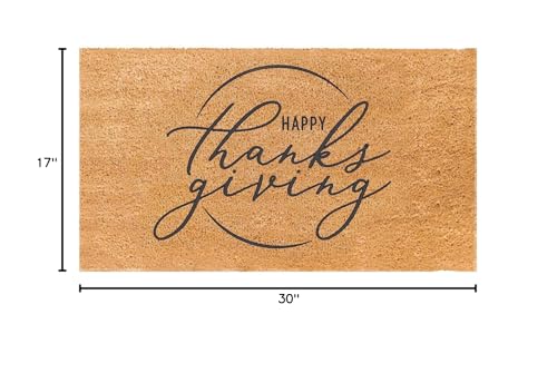 THEODORE-MAGNUS-Fall-Door-Mat–Coir-Doormat-for-Outdoor-Entrance-Durable-Welcome-Mat-with-Non-Slip-Backing-Perfect-for-Front-Door-and-Entryway-OutdoorIndoor-Happy-Thanksgiving THEODORE MAGNUS Fall Door Mat–Coir Doormat for Outdoor Entrance Durable Welcome Mat with Non Slip Backing Perfect for Front Door and Entryway OutdoorIndoor Happy Thanksgiving