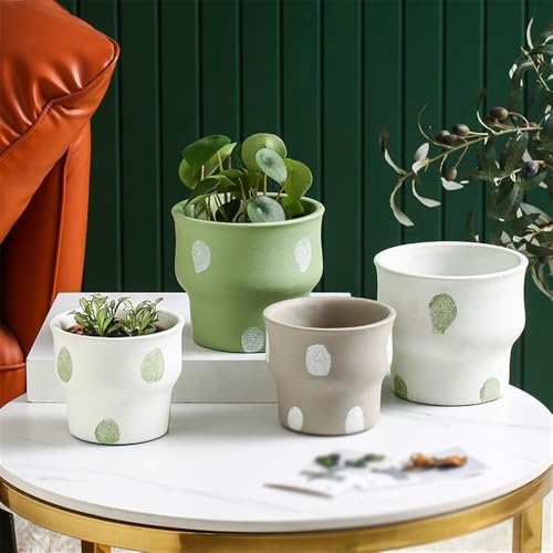 Pot fleur ciment pour balcon salon chambre avec drainage